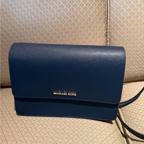 Michael Kors Dark Blue Crossbody Bag - Picture 3 of 8